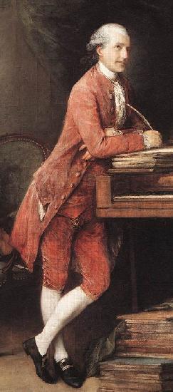 Thomas Gainsborough Portrait of Johann Christian Fischer oil painting image